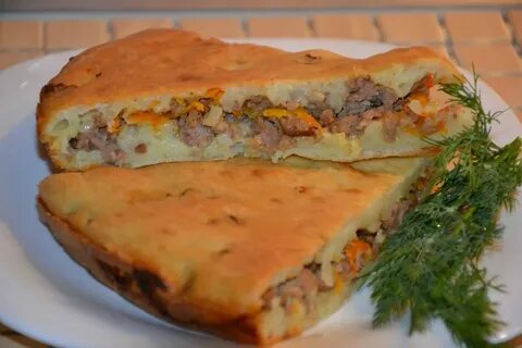 Пирог с картошкой в духовке температура время