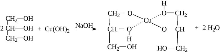 Глицерин реагирует с гидроксидом меди. Глицерин и гидроксид натрия. Глицерин плюс гидроксид меди 2. Реакция глицерина с гидроксидом меди 2. Реакция глицерина с гидроксидом меди.