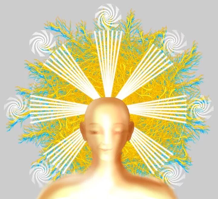 свечение вокруг головы