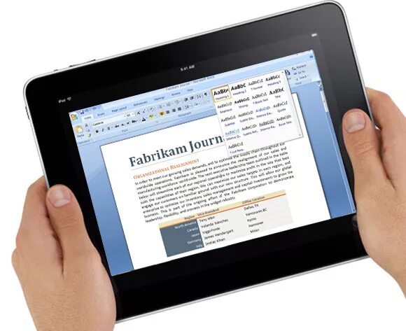 Word на планшете. Microsoft Office на планшете. Microsoft Office IPAD. IPAD В офисе.