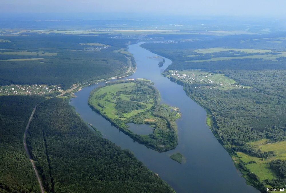 Обь село. Томь впадает в Обь. Устье Томи. Низовья реки Обь. Река Обь и Томь.