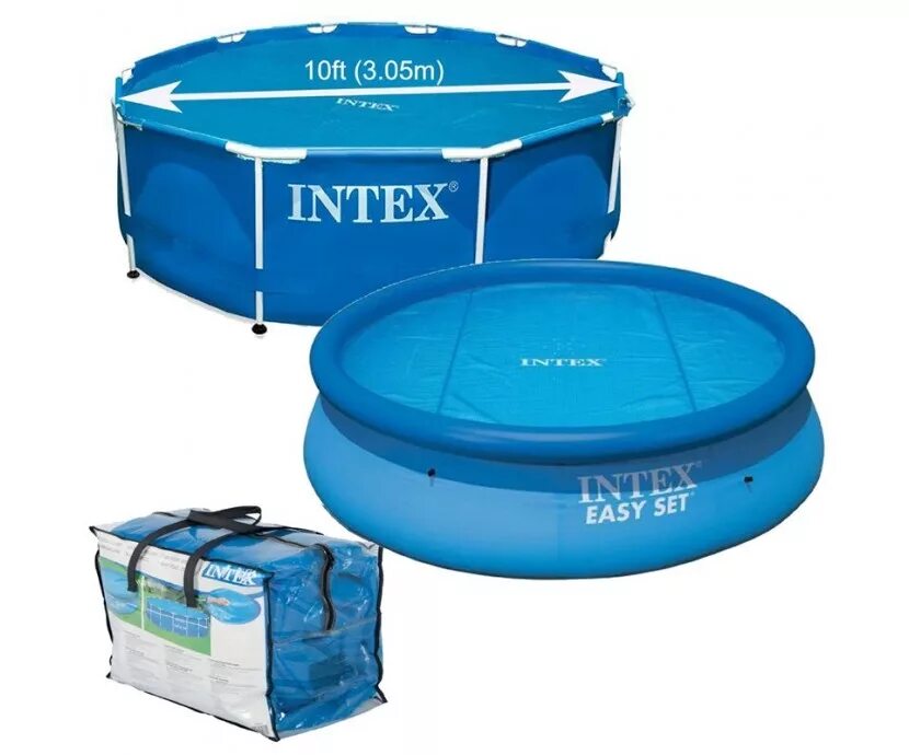 Тент для бассейна 305 intex. Intex 305 см 28030. 28030 тент интекс. тент для круглого бассейна intex (интекс) solar pool cover (2902259953). интекс тент для бассейна 305 см.