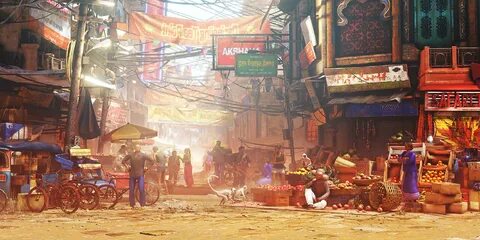 Old Town Market In-Game Background Images Street Fighter 6 Museum Capcom To...