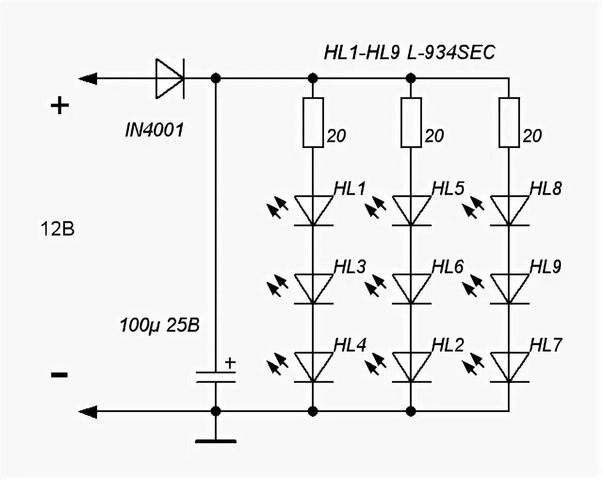 Включение светодиодов 12в схема. Схема включения светодиодных ламп в сеть 220в. Схема подключения диодов 12 вольт. Схема автомобильной диодной лампы. Подключить светодиодную лампу 220