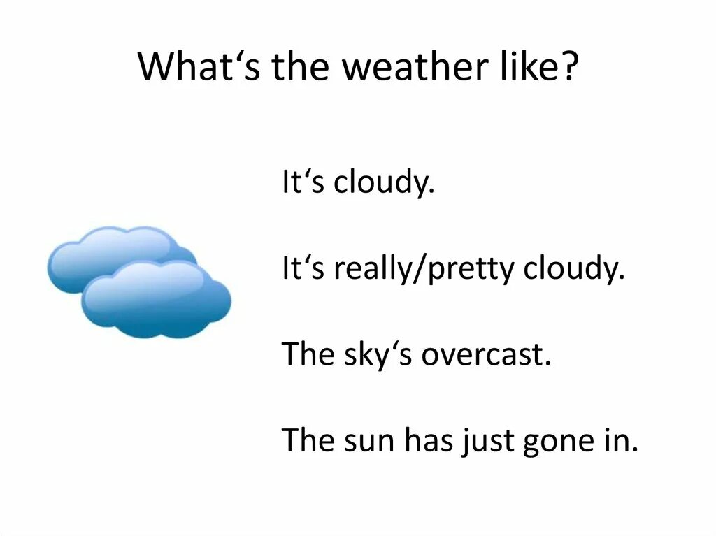 Today is cloudy. What&#039;s the weather like today. what is the weather like today. what&#039;s the weather like мэш. its cloudy.