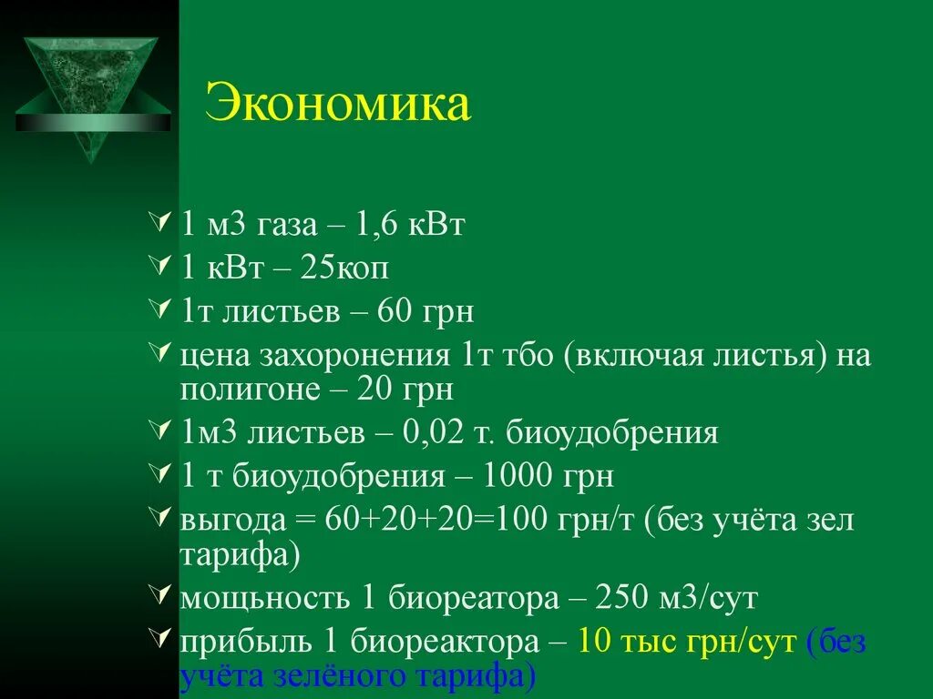 Количество газа в 1 м3