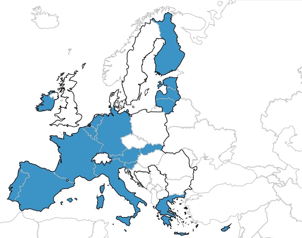 Страны использующие евро. ЕС на карте еврозоны. Еврозона 2022. Eurozone membership. Зона евро карта.