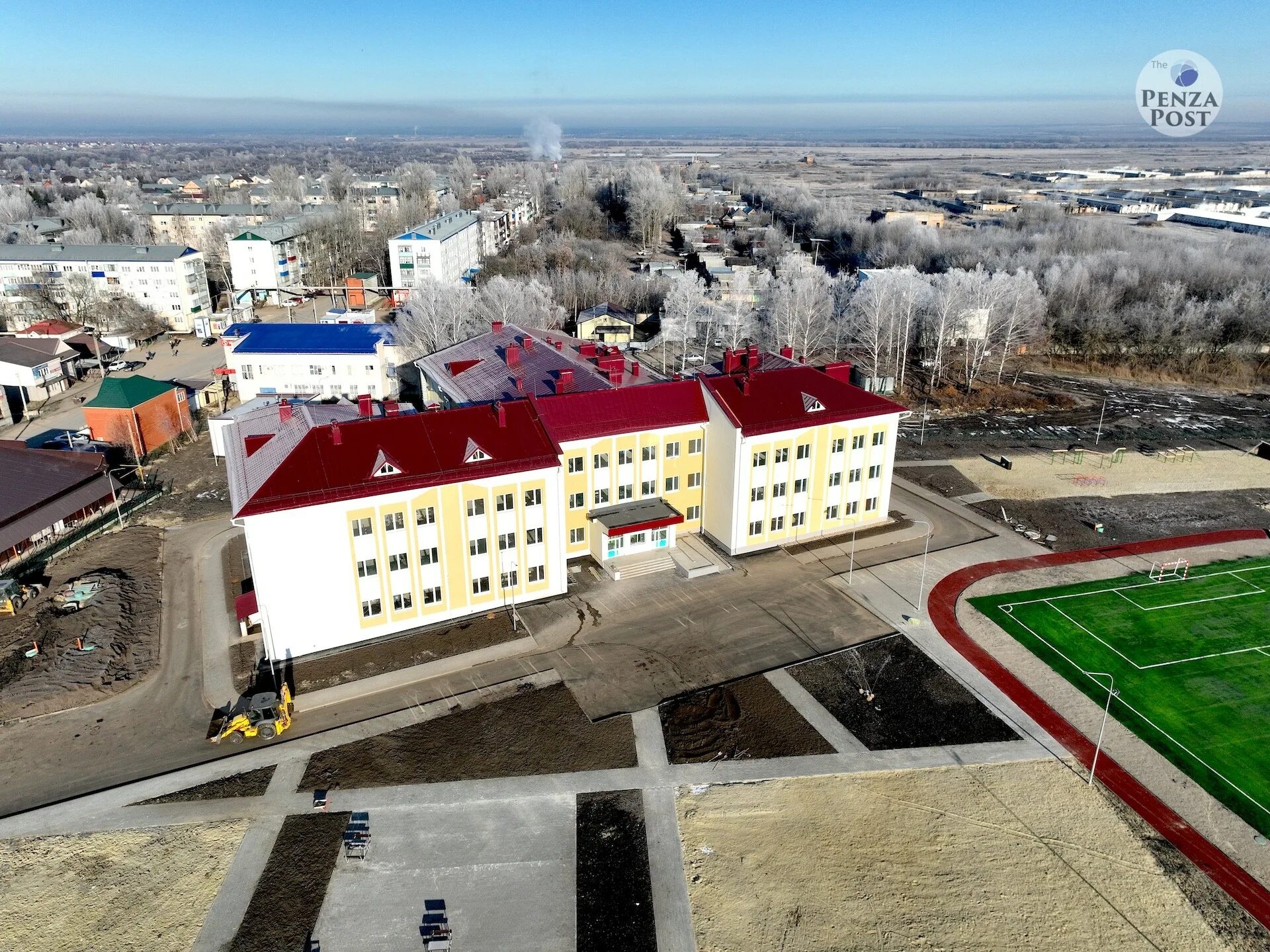 Новая школа село Чемодановка. Село Чемодановка Пензенской области. Минград Пензенской области. Строительство школ в России.