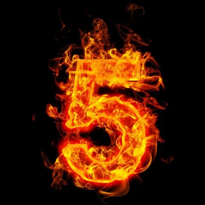Огненная цифра 5
