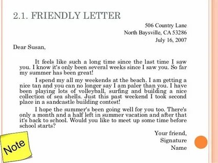 My friend s letter