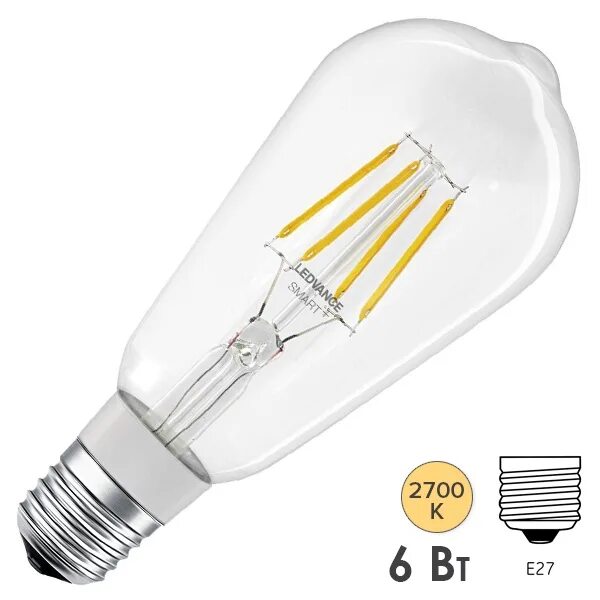 Led ledvance filament table. Диммируемые лампочки e27 с прозрачной колбой. :світильник-нічник led ledvance filament table.