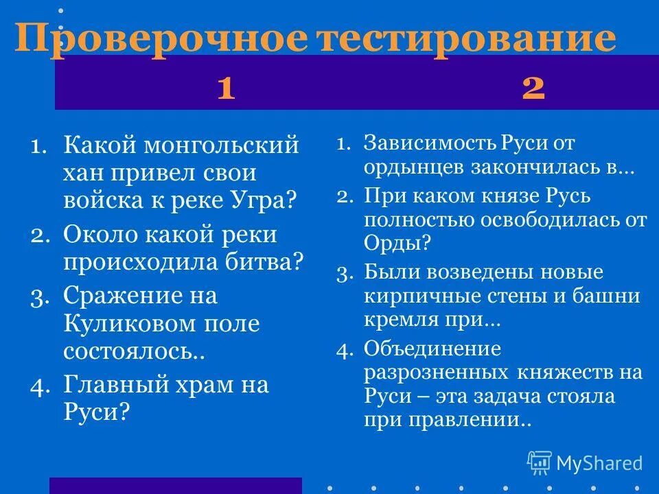 При каком князе русь полностью освободилась