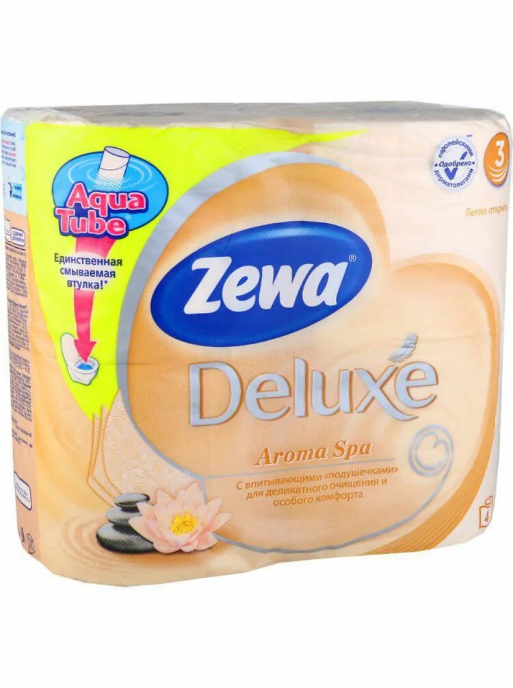 Бумага зева делюкс 3 х. Zewa deluxe туалетная бумага 3-х слойная арома спа 4шт. туалетная бумага zewa spa. бумага туалетная зева делюкс 3-х слойная 8 шт аромаспа *7 (483). туалетная бумага зева арома спа 4р 3сл.