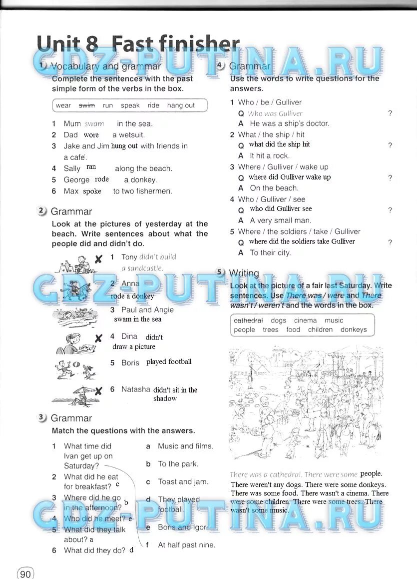 Unit 1 fast Finisher 5 класс ответы. Unit 8 fast Finisher 5 класс ответы. Английский язык 5 класс рабочая тетрадь Комарова страница 90. Гдз по английскому языку 5 класс Комарова 90 страница. Английский язык рабочая тетрадь комарова страница 54