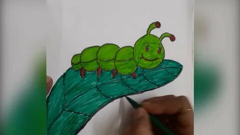 Как рисовать гусеницу