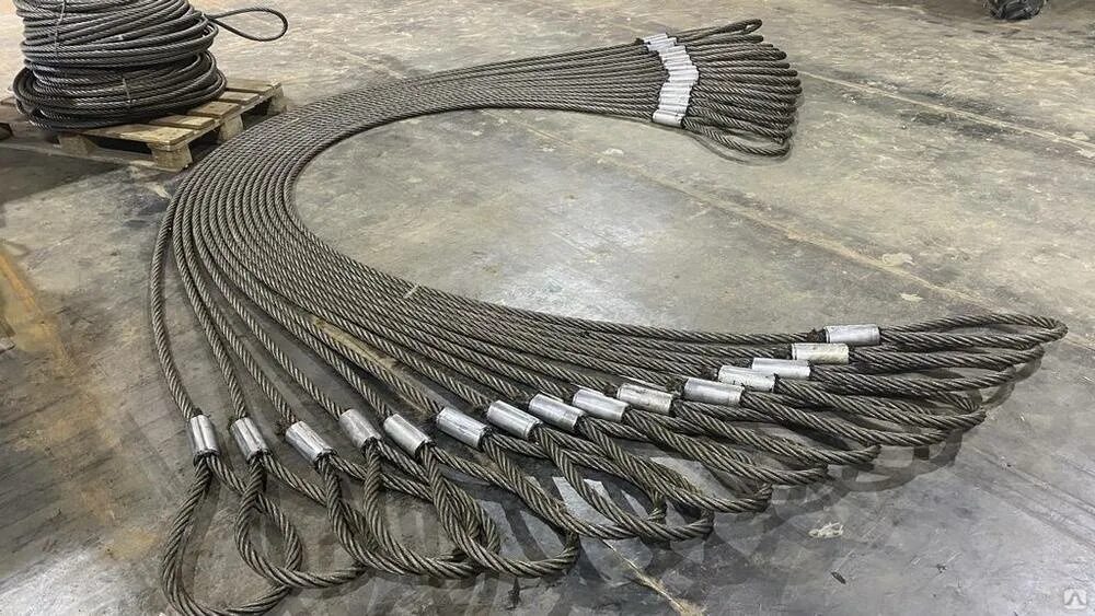 Такелаж для стального каната 6 мм. Стальной трос ø 20 мм. Строп канатный_1ск-1. Строп канатный 1ск. 9984.