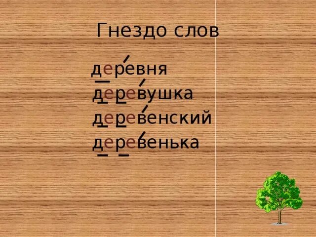 Однокоренные слова к слову деревня. Гнездо родственных слов. Деревенька однокоренные слова. Однокоренные слова к слову деревенский.