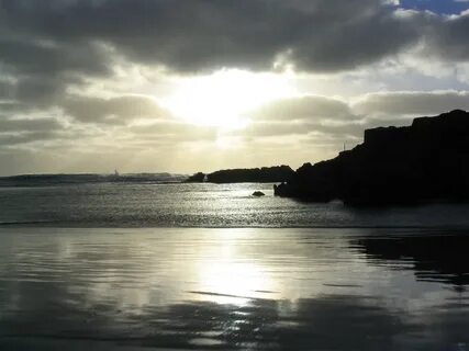 Dark beach