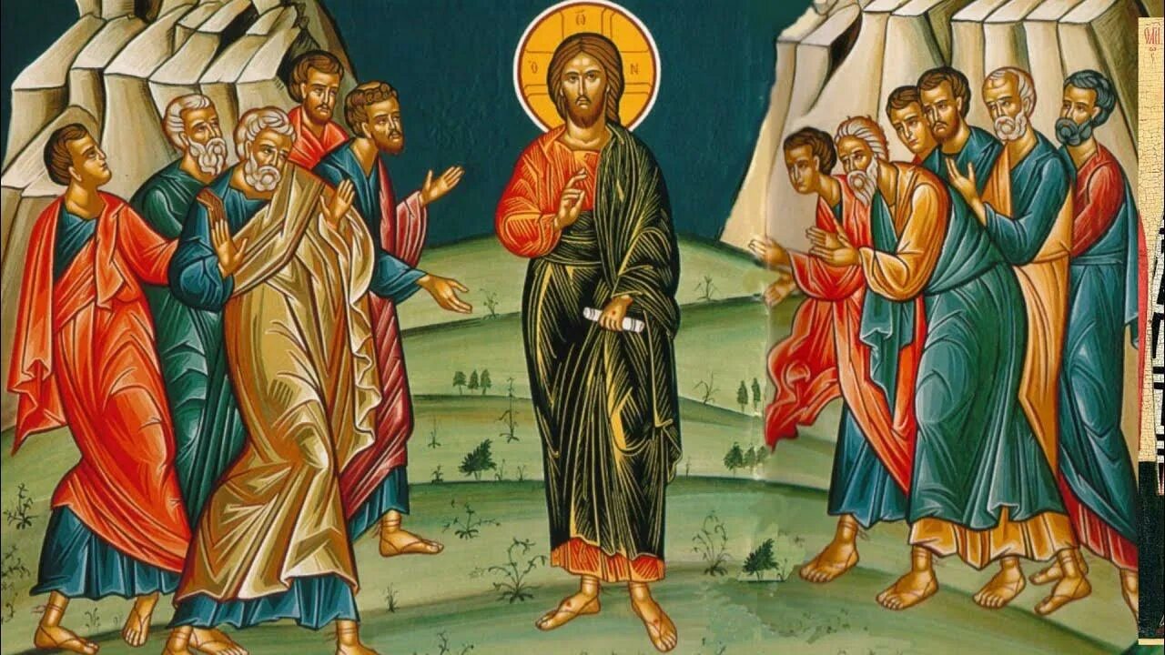Икона 70 ти апостолов. Собор 70-ти апостолов. святой апостол и священномученик симеон. мученики виктор, зотик, акиндин, зинон, севериан и кесарий. святые апостолы молите бога о нас.