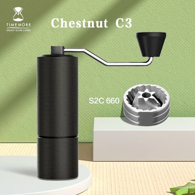 Кофемолка timemore c3. Кофемолка ручная timemore chestnut c3. кофемолка ручная timemore chestnut c3 чёрная. timemore chestnut c2.