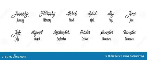 Lettering months