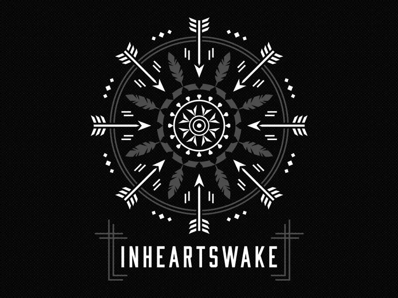 In hearts wake. In hearts wake band. in hearts wake logo.