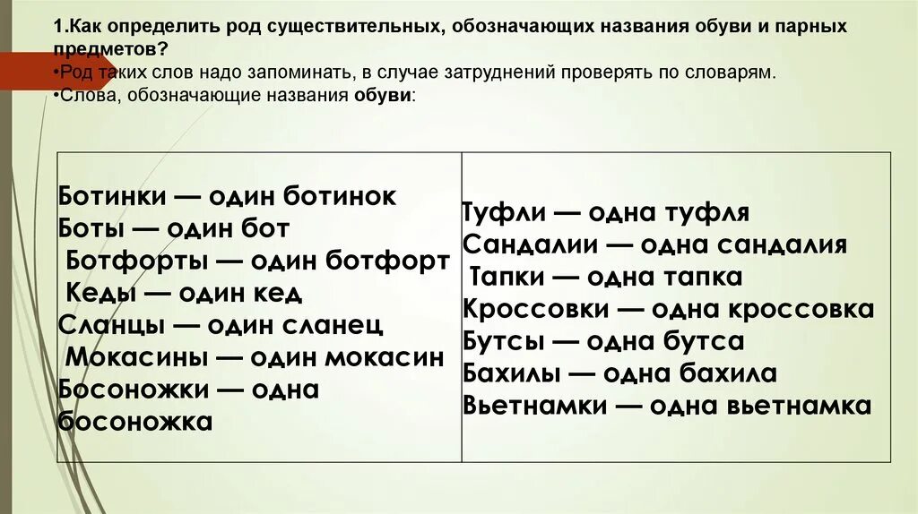 Род имен существительных. Род существительных слова. Определение рода имен существительных. Как определить род. Число слова обувь