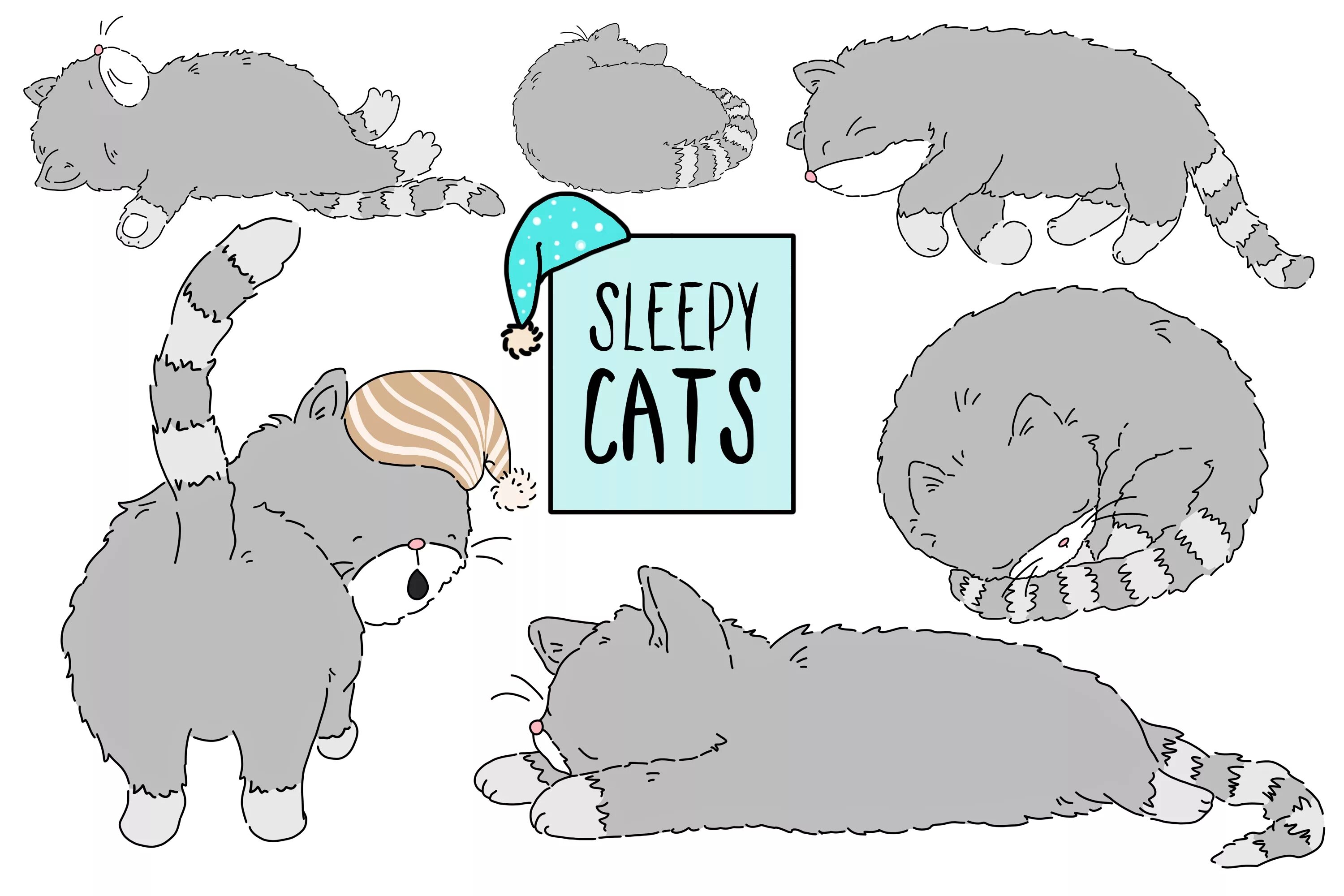 Rule 34 cat nap. Слиппи Кэт. Sleeping Cat illustration. Cat Sleep Clipart. Cat nap арты.