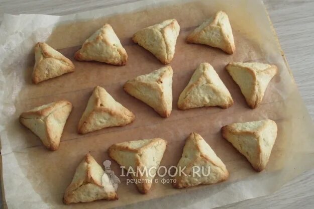 Печенье из творога треугольники с сахаром в духовке рецепт фото пошагово и видео