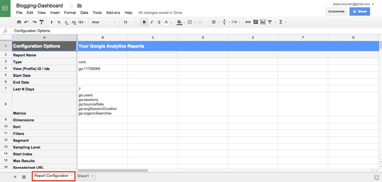 Google Analytics Google Sheets. Google Sheets dashboard. Google Sheets API. Google Finance. Report url