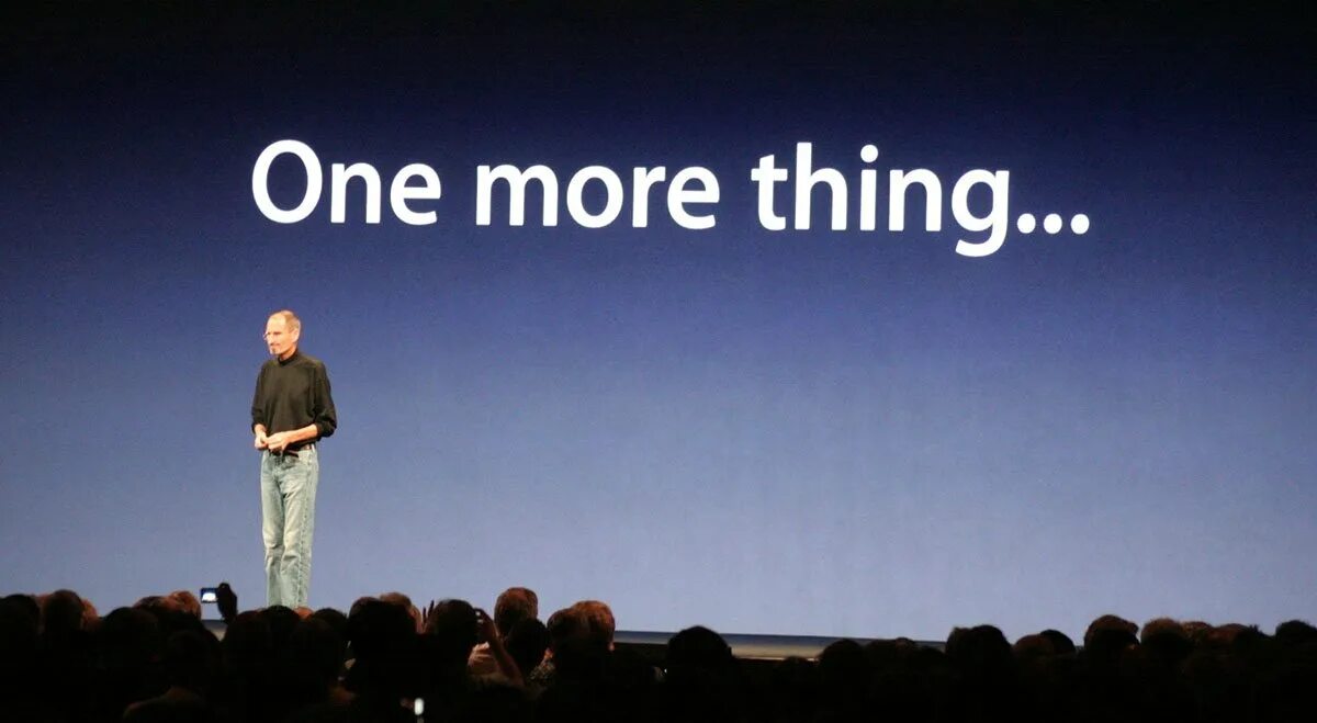 One more think. Стив Джобс one more thing. Steve jobs one more thing. Презентация Apple one more thing. Презентация Apple Стив Джобс.
