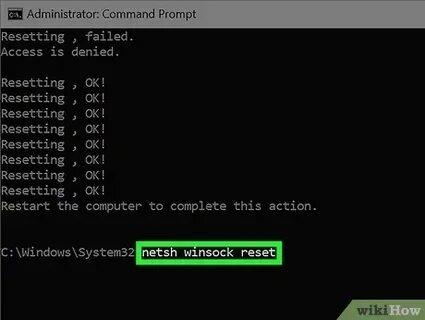 Winsock reset