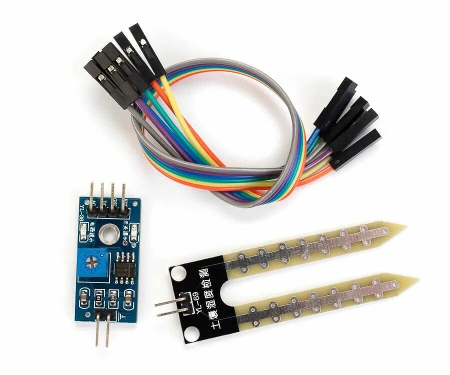 Модуль обнаружения влажности Почва гигрометр измерительный датчик для Arduino PI