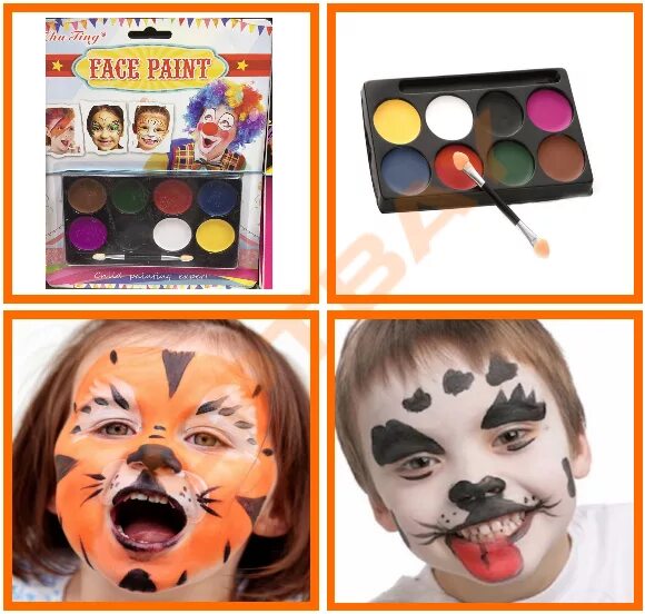 Face paint перевод. Краски для грима. Аквагрим краски. Набор для аквагрима. Face Paints аквагрим.