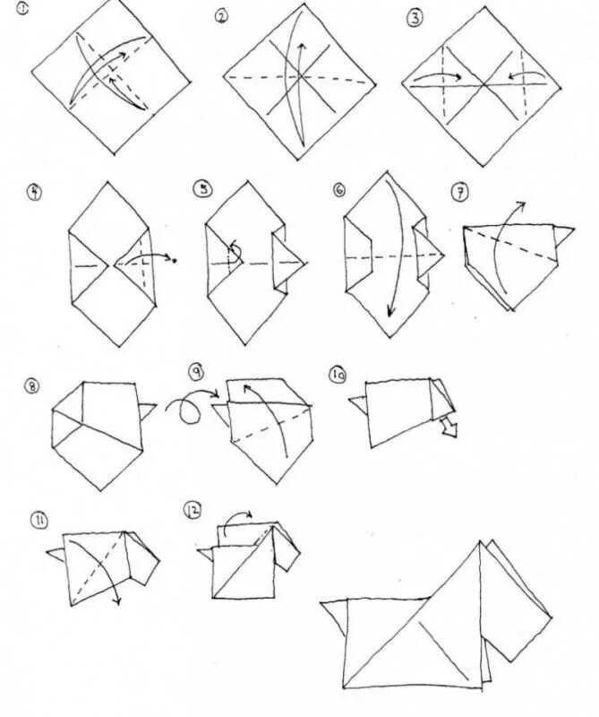 Сделать схему оригами. Схема оригами собачка. Оригами собачка кусачка схема. Оригами собака из бумаги для детей пошагово. Оригами из бумаги для детей собака кусака схема.