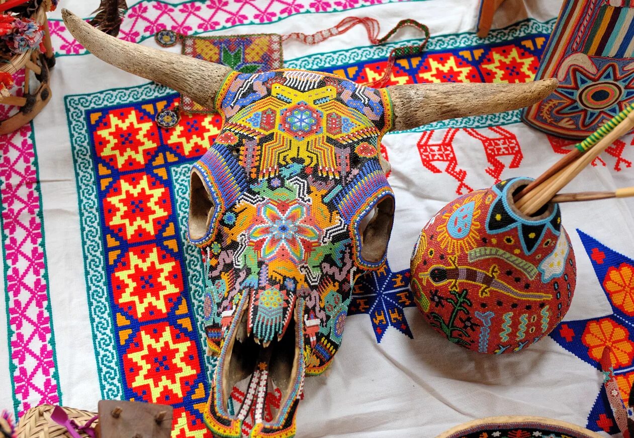 Этнические позиции. Мозаика племени Уичоли (Huichol). Индейцы Уичоли. Искусство индейцев Уичоли. Уичоль Мексика.