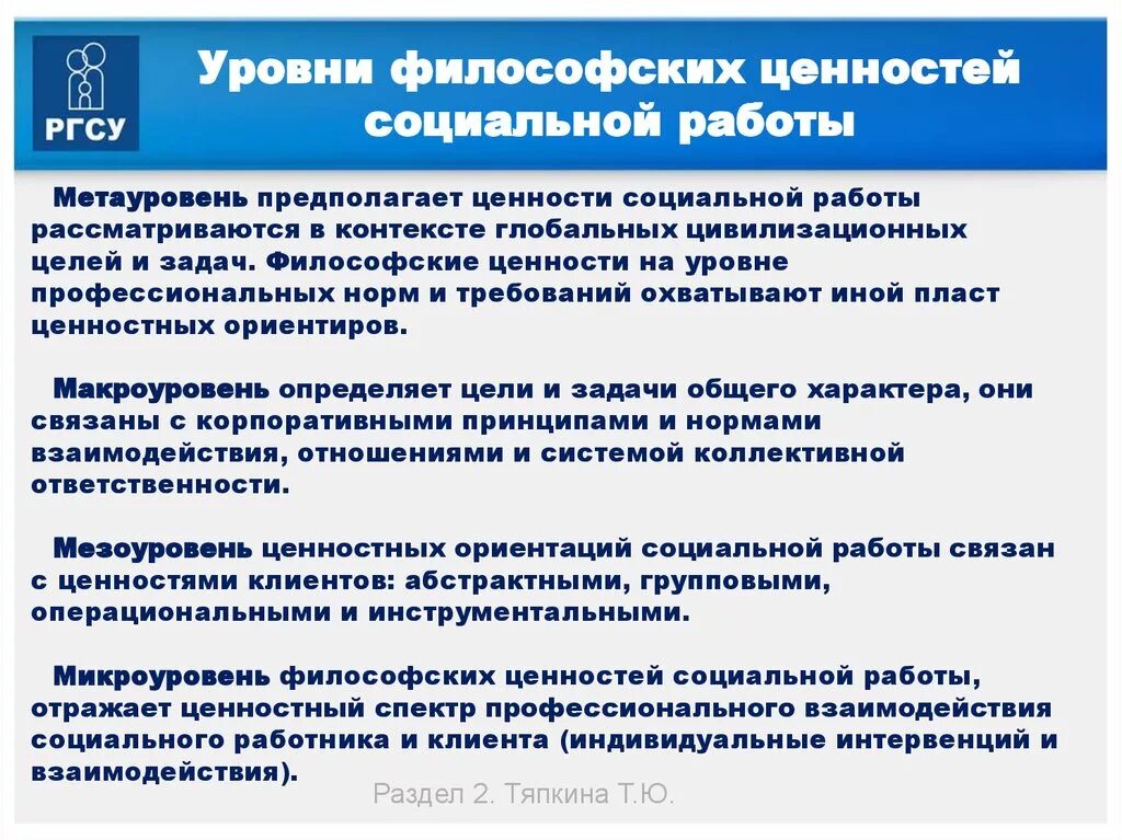 Основы социальной работы в россии. Философские ценности социальной работы. Философские основания социальной работы. Уровни социальной работы. Уровни ценностей социальной работы.