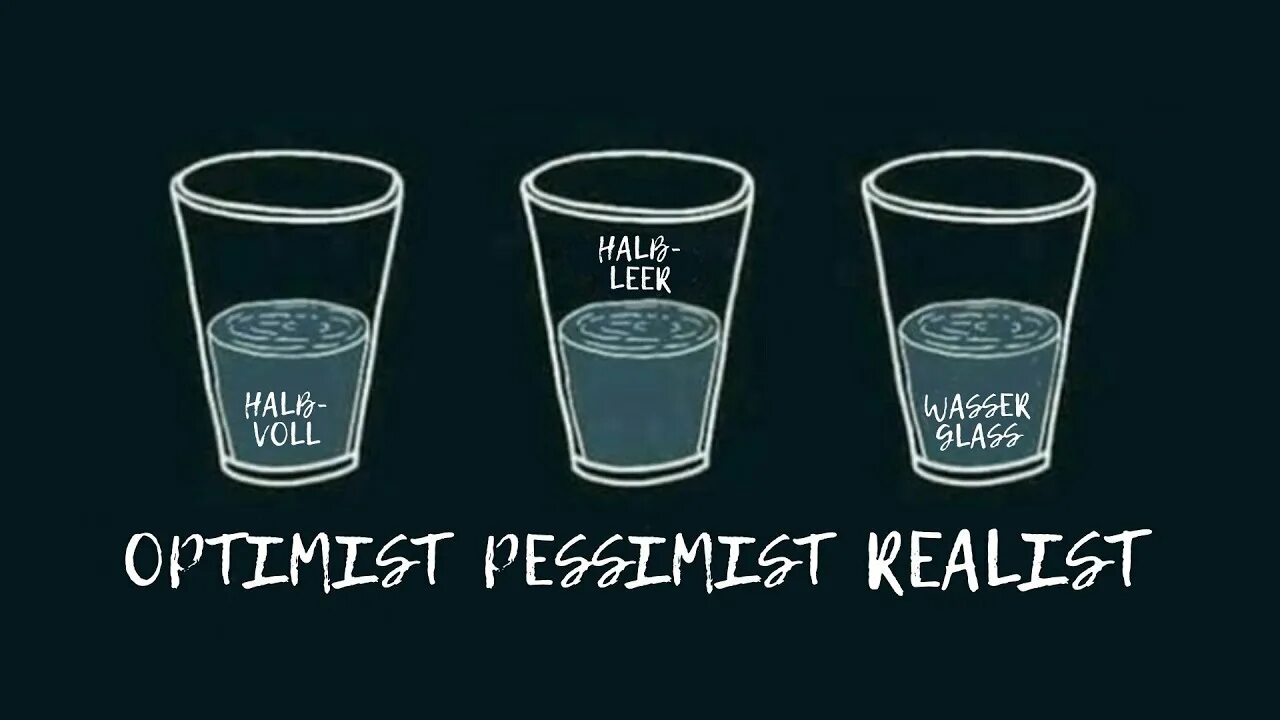 Кинь стакан. Оптимист пессимист реалист. Пессимист стакан. Оптимист пессимист реалист стакан. У пессимиста стакан наполовину.