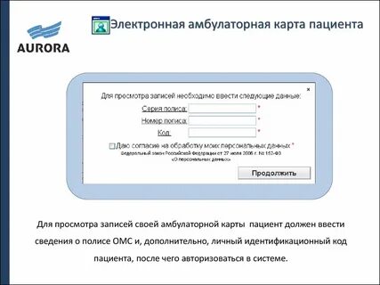 Назначение электронной медицинской карты