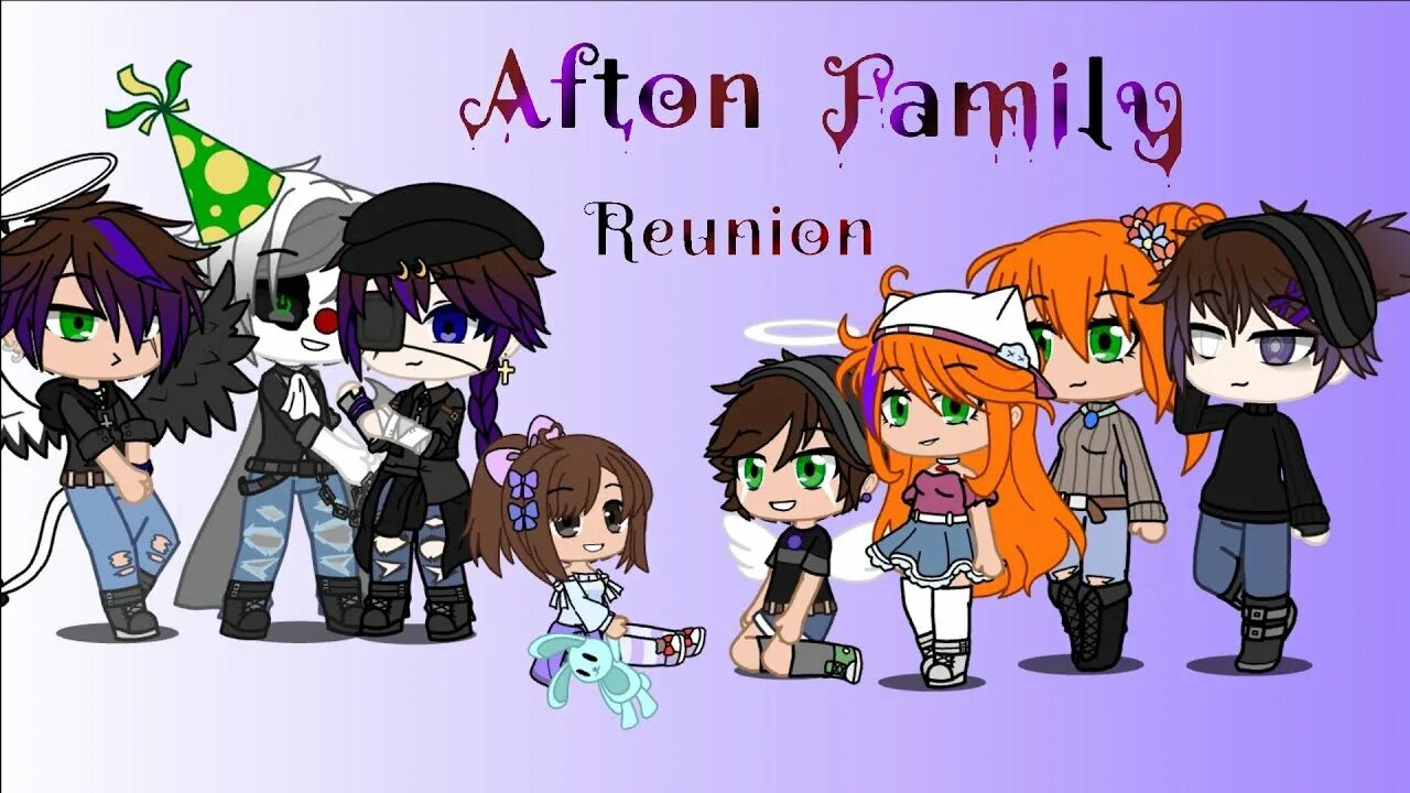 Афтон Фэмили. Афтон Фэмили гача клуб. Семья Афтон гача клуб. Afton Family Reunion. Afton family gacha