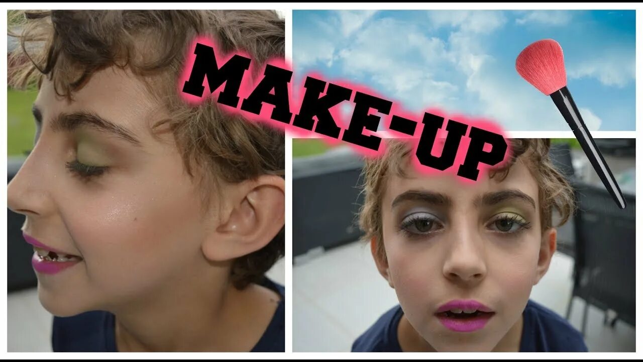 Put my make up on. Put my make up on