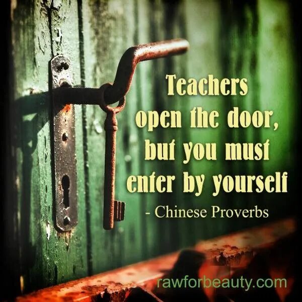 I was heard the door. Teachers open the Door but you must enter by yourself. Chinese Proverb. By yourself. Teachers open the Door but you must enter by yourself картинка с текстом.