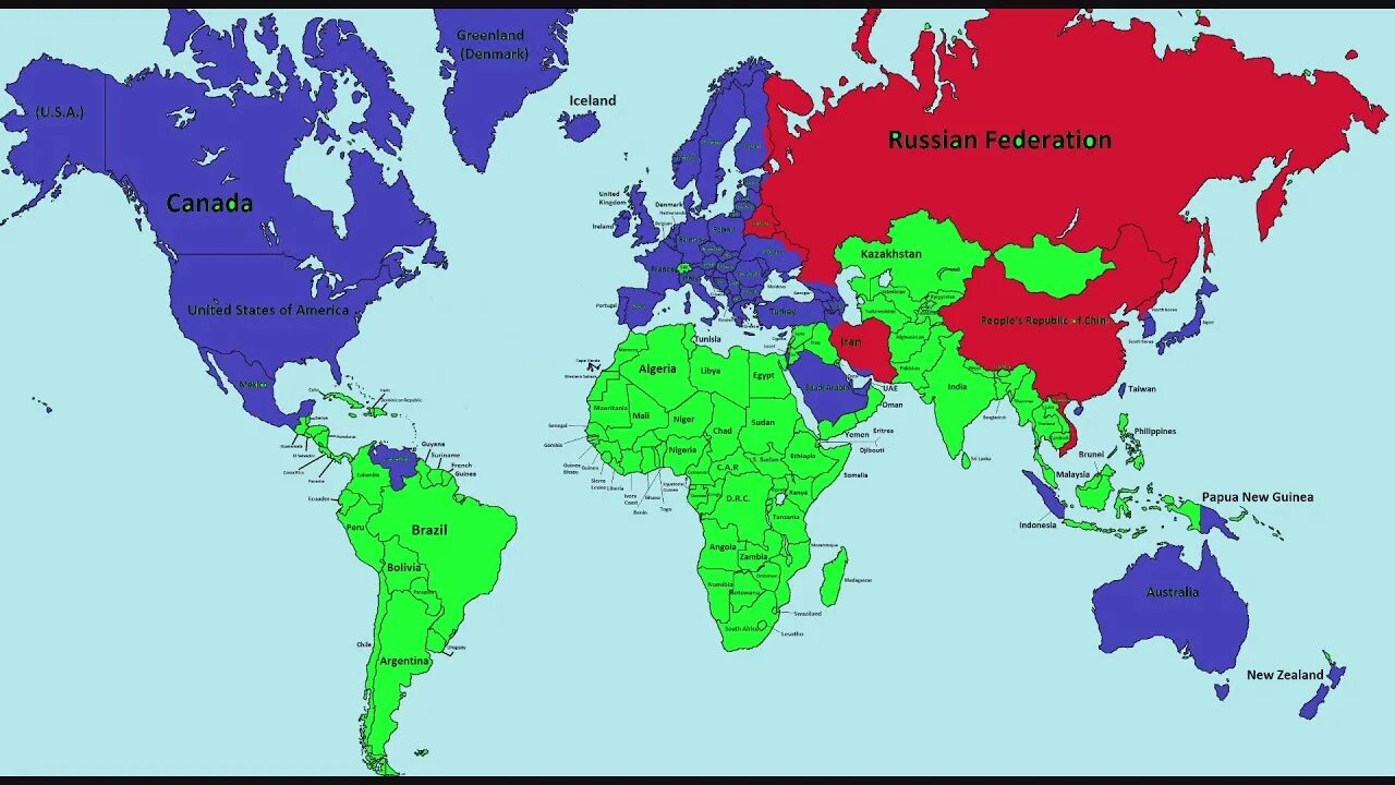 Страны принимающие карту мир 2024. Третья мировая карта.