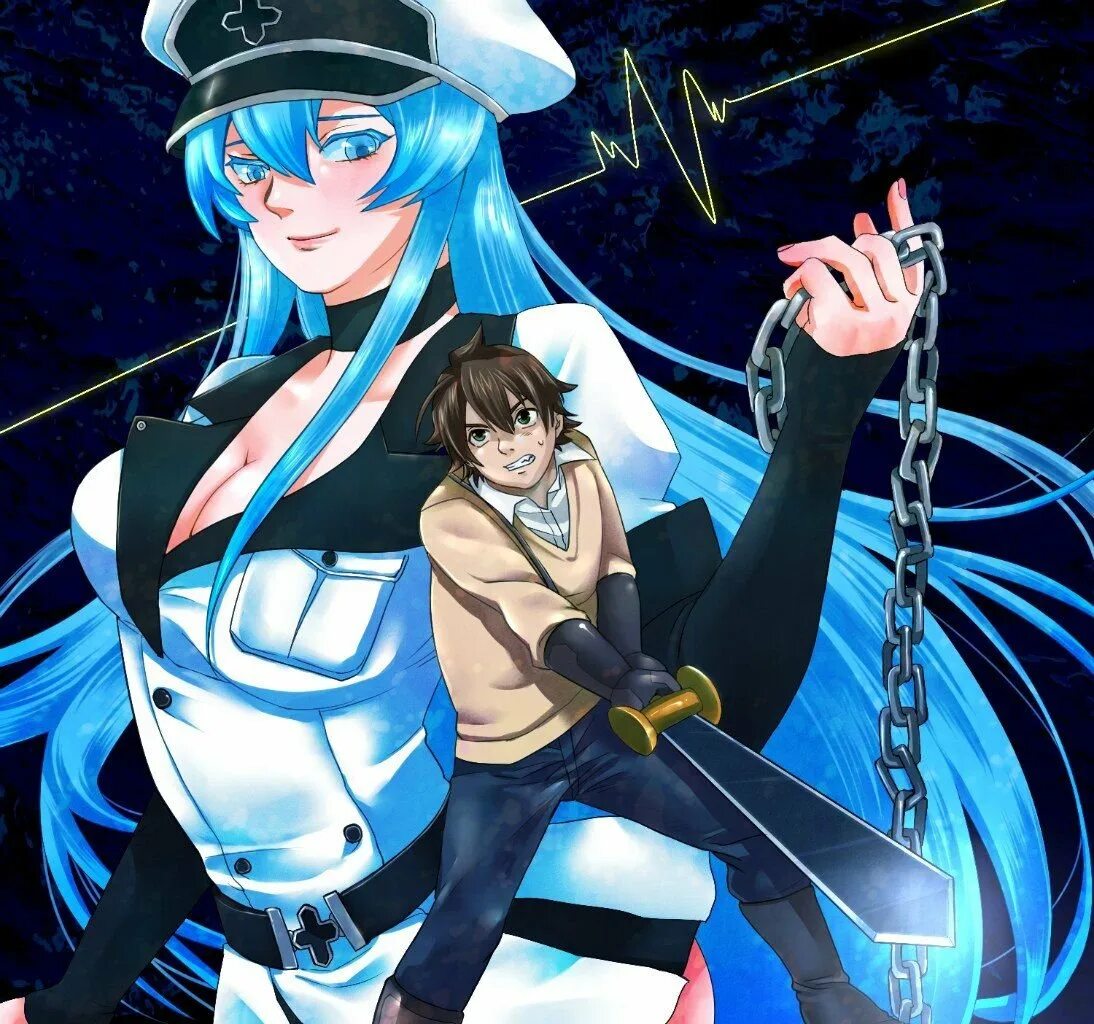 Esdeath and Tatsumi.