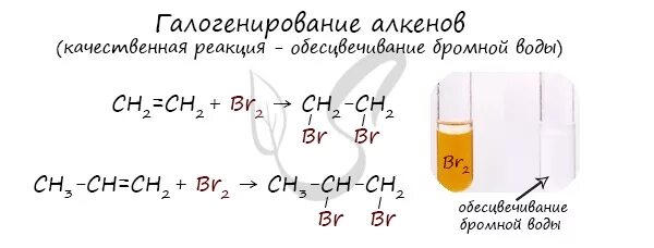 Углеводороды реагирующие с бромной водой. Бромная вода взаимодействие с алкенами. Реакция алкенов с бромной водой. Алкены реагируют с бромной водой. Алкены обесцвечивают бромную воду.