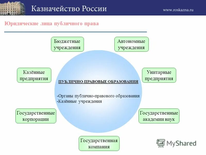 Казначейство юридическое лицо