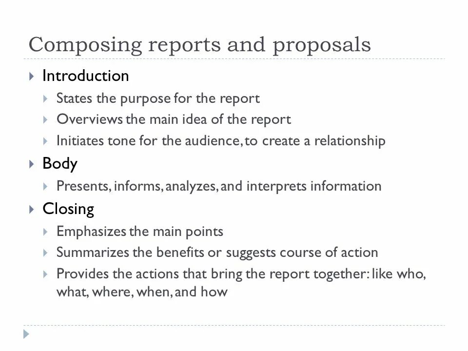 Component report. Proposal suggestion разница. make a report compose a report about great britain.