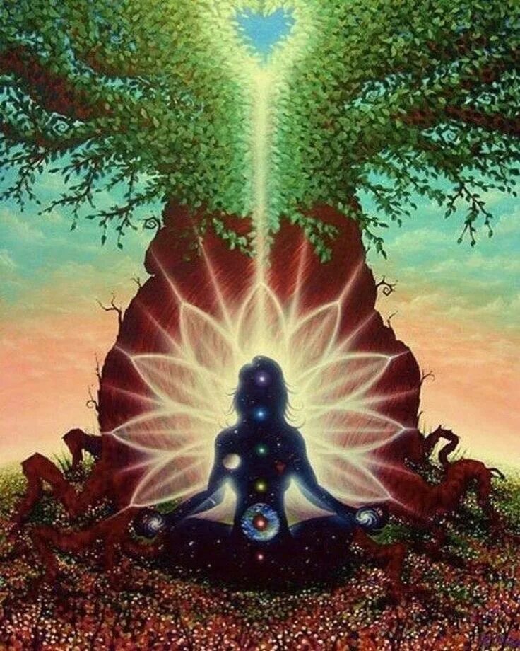 Сахасрара Будда. Богиня Гайя Вселенная энергия. Эзотерика дерево жизни. Медитация Древо жизни. Бытие сердца