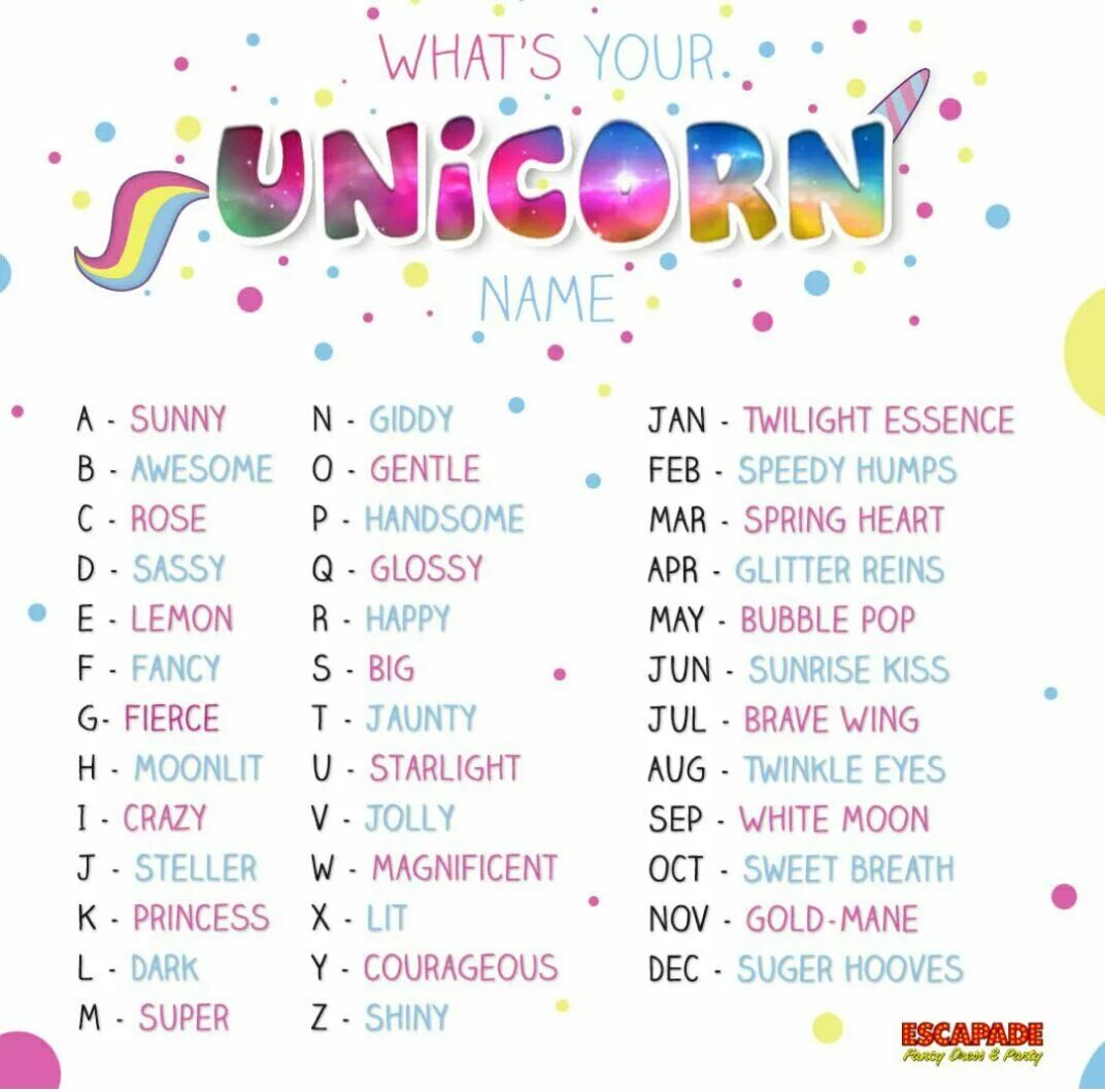 Unicorn name