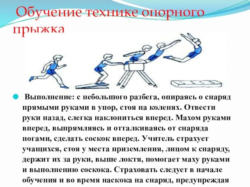 Выполнение опорного прыжка через козла. Техника опорного прыжка через козла кратко. этапы опорного прыжка через козла. реферат на тему техника опорного прыжка через козла. техника приземления при выполнении опорного прыжка.